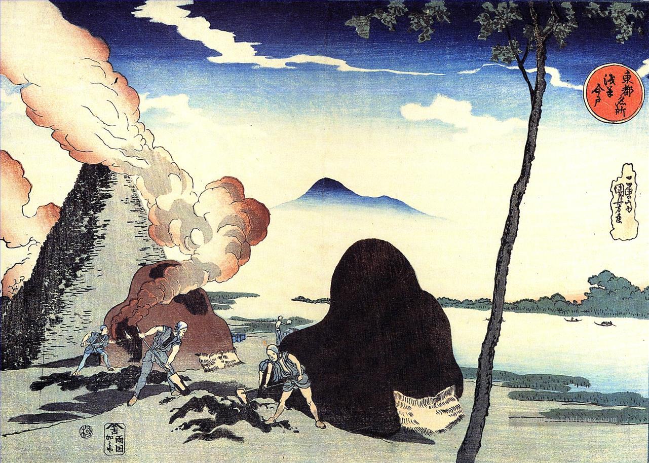 les kins à imado Utagawa Kuniyoshi ukiyo e Peintures à l'huile